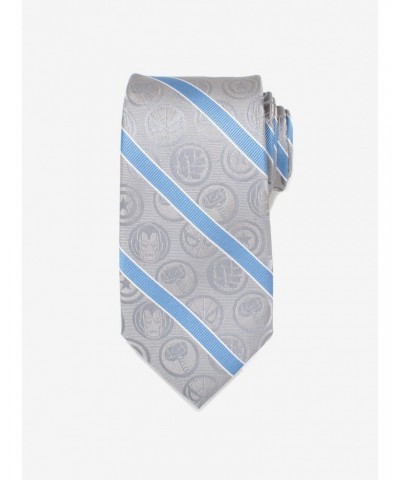 Marvel Comics Grey and Blue Stripe Tie $23.00 Ties