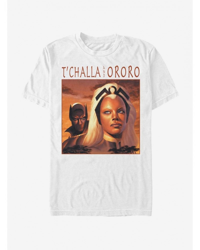 Marvel Black Panther T'challa and Ororo Power T-Shirt $6.88 T-Shirts