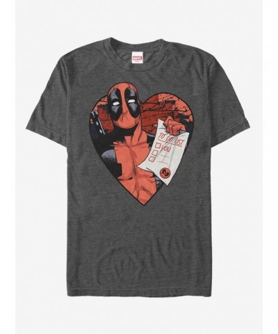 Marvel Deadpool Love To Do List T-Shirt $6.69 T-Shirts