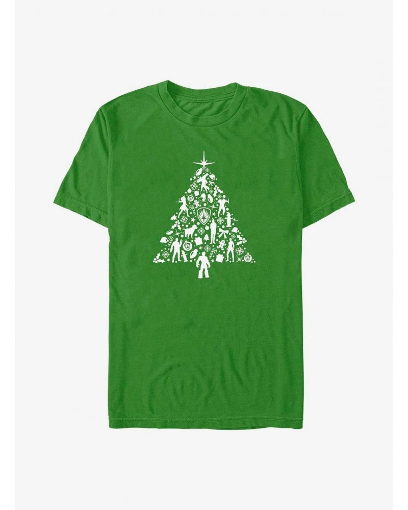 Marvel Guardians of the Galaxy Holiday Special Holiday Tree T-Shirt $6.88 T-Shirts