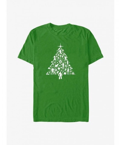 Marvel Guardians of the Galaxy Holiday Special Holiday Tree T-Shirt $6.88 T-Shirts