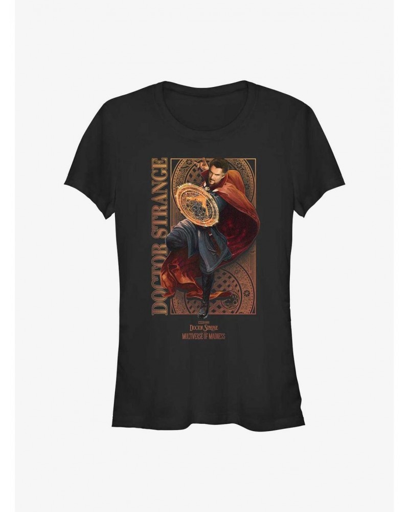 Marvel Doctor Strange In The Multiverse Of Madness Frame Girls T-Shirt $8.96 T-Shirts