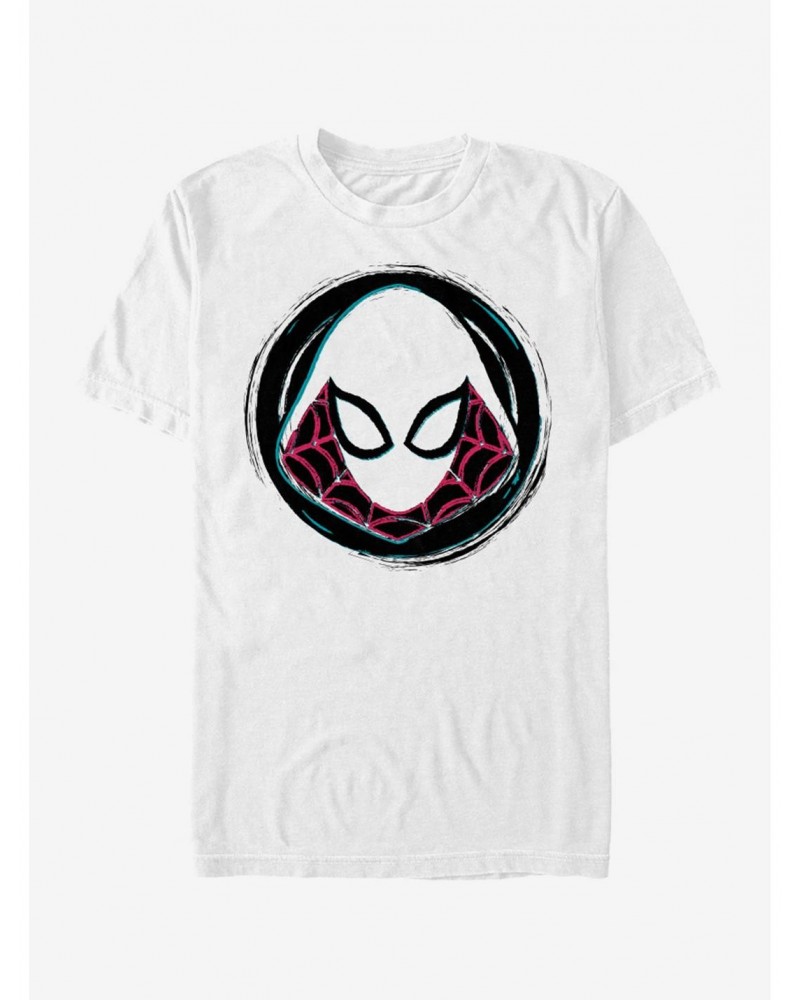 Marvel Spider-Man: Into The Spider-Verse Spider-Gwen Badge T-Shirt $7.84 T-Shirts