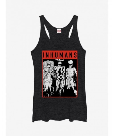 Marvel Inhumans Grayscale Girls Tanks $7.67 Tanks