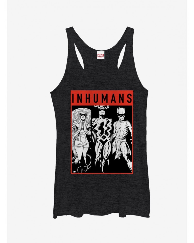 Marvel Inhumans Grayscale Girls Tanks $7.67 Tanks