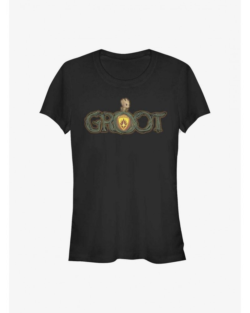 Marvel Guardians Of The Galaxy Groot Smoke Girls T-Shirt $7.77 T-Shirts