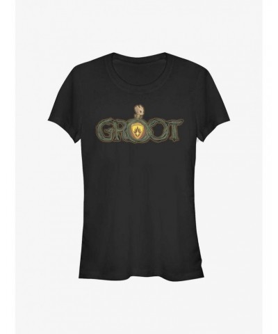 Marvel Guardians Of The Galaxy Groot Smoke Girls T-Shirt $7.77 T-Shirts