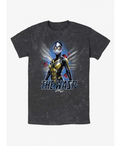 Marvel Ant-Man and the Wasp: Quantumania The Wasp Atom Mineral Wash T-Shirt $7.87 T-Shirts