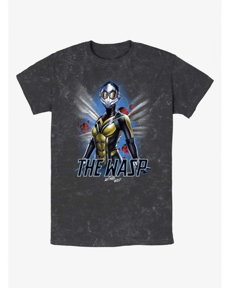 Marvel Ant-Man and the Wasp: Quantumania The Wasp Atom Mineral Wash T-Shirt $7.87 T-Shirts