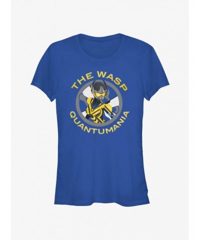 Marvel Ant-Man and the Wasp: Quantumania Wasp Symbol Girls T-Shirt $6.18 T-Shirts