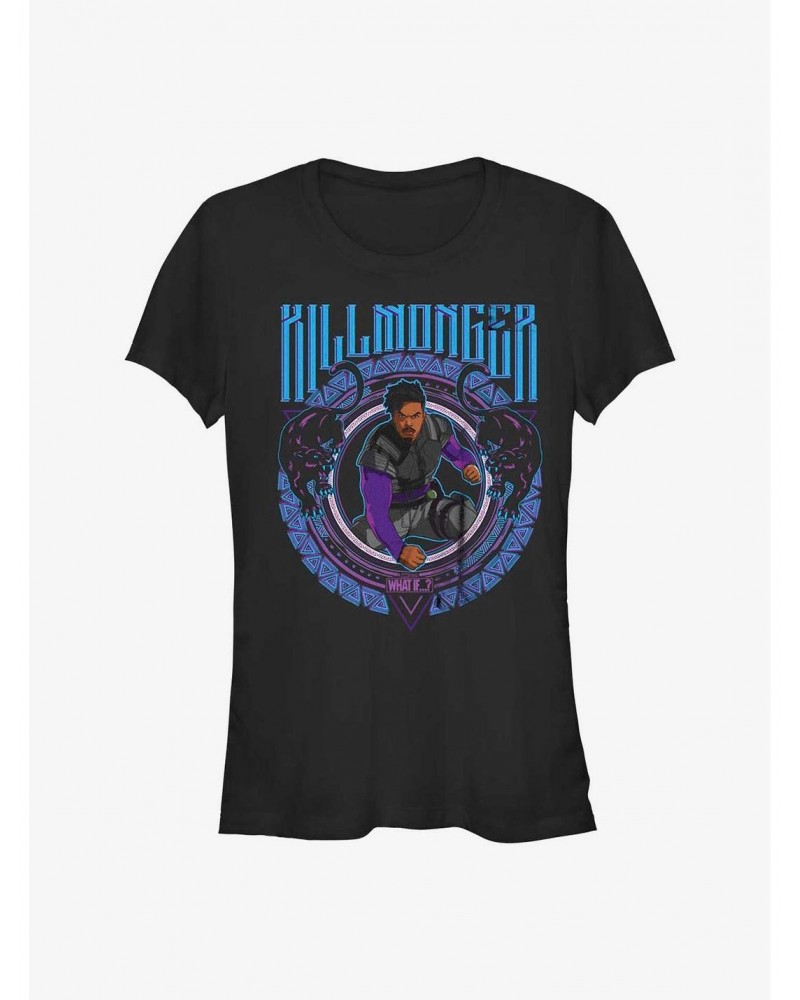 What If?? Erik Killmonger Crest Special-Ops Girls T-Shirt $8.17 T-Shirts