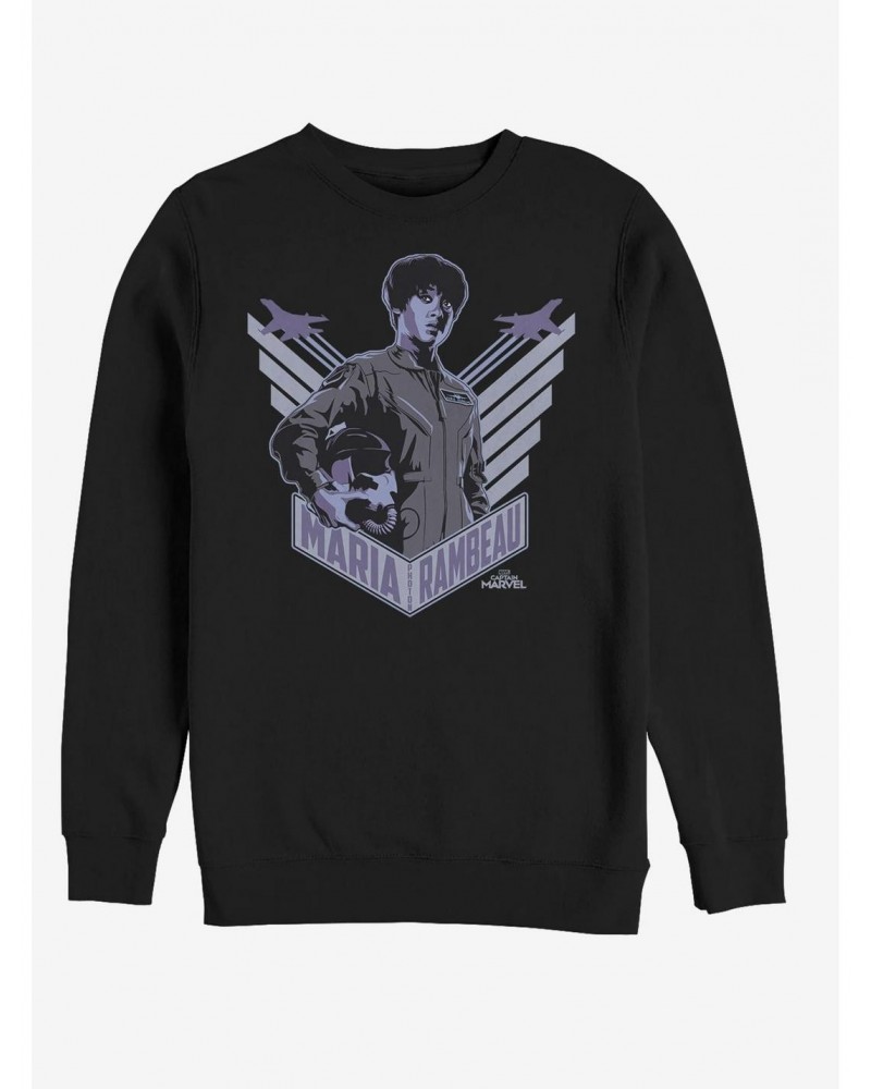 Marvel Captian Marvel Wings for Maria Sweatshirt $9.74 Sweatshirts