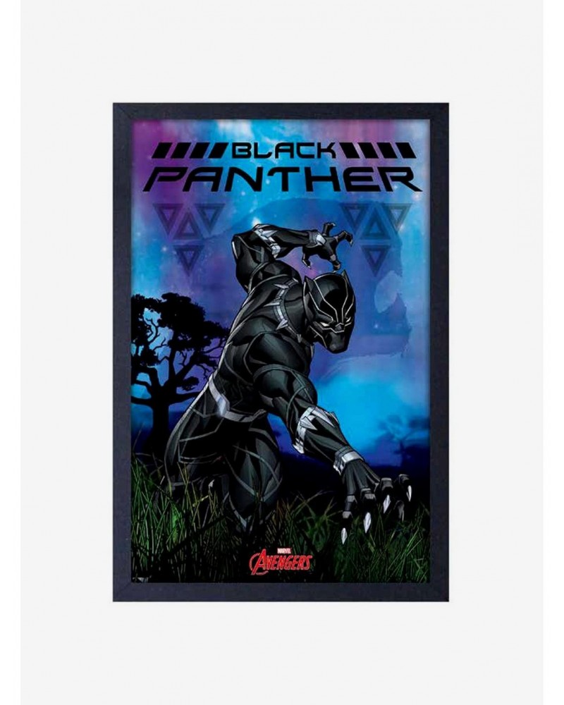 Marvel Black Panther Framed Wood Wall Art $11.95 Merchandises