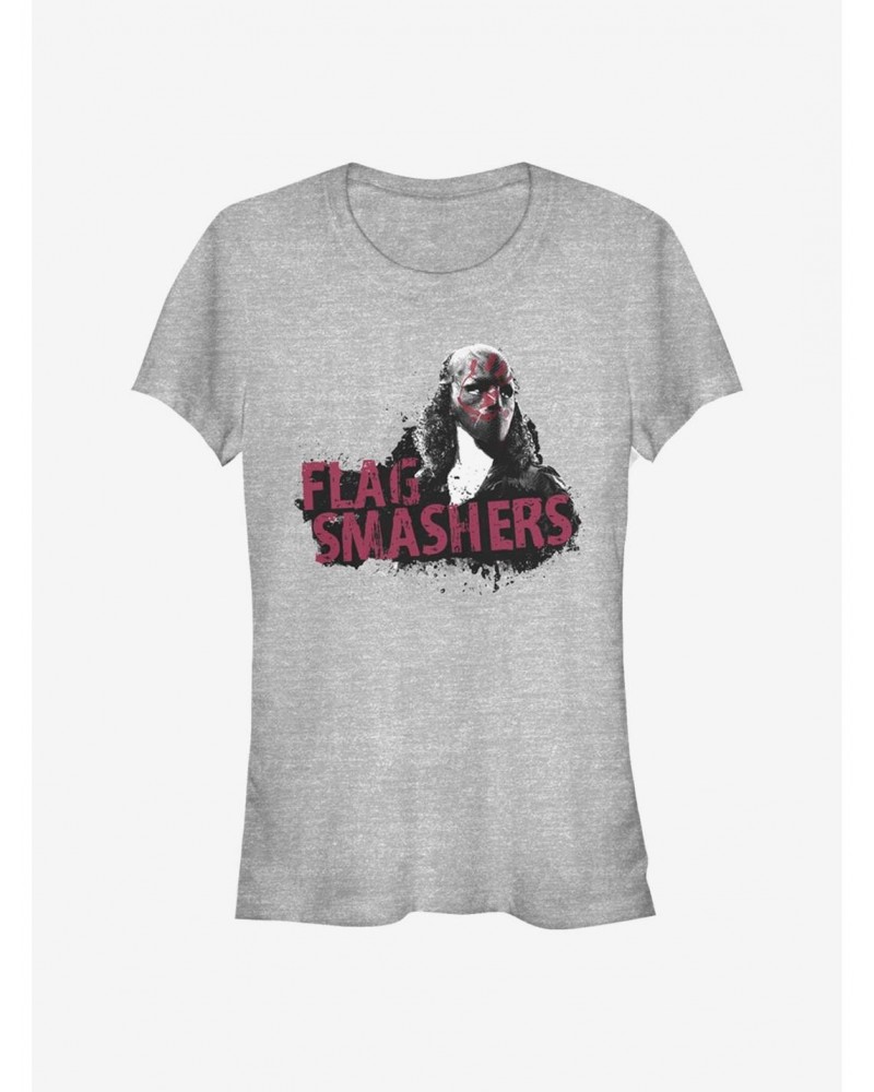 Marvel The Falcon And The Winter Soldier Flag Smashers Girls T-Shirt $9.16 T-Shirts