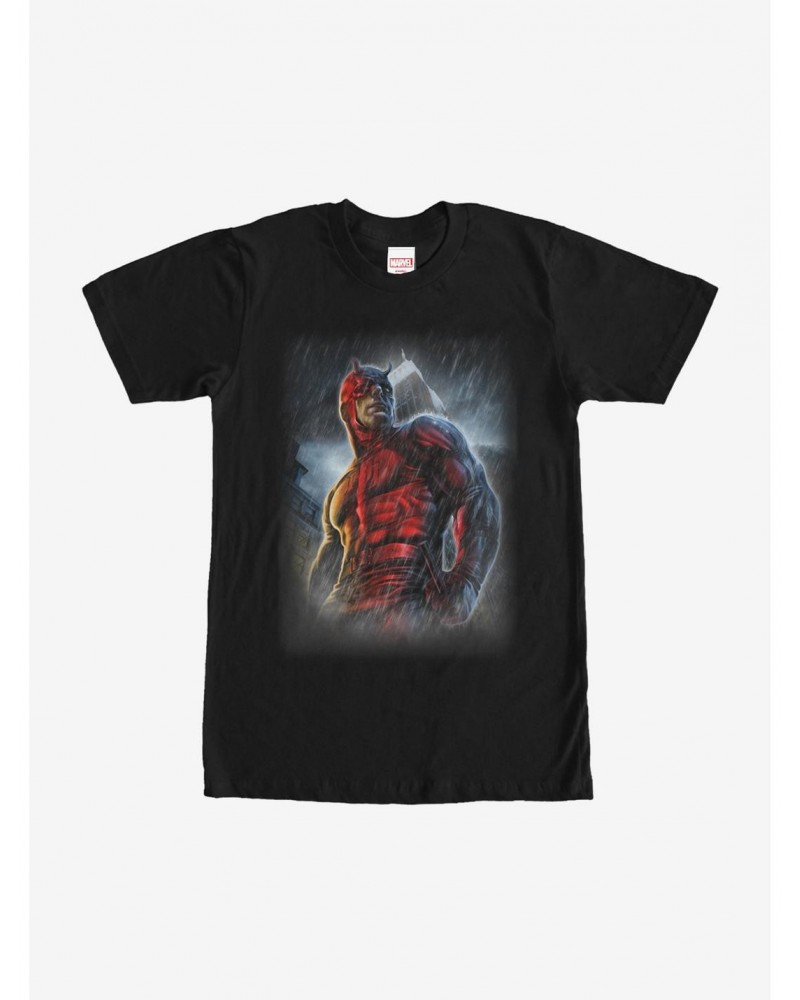 Marvel Daredevil Superhero City Rain T-Shirt $7.07 T-Shirts