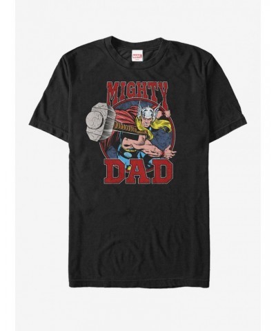 Marvel Father's Day Thor Mighty Dad Hammer T-Shirt $7.46 T-Shirts