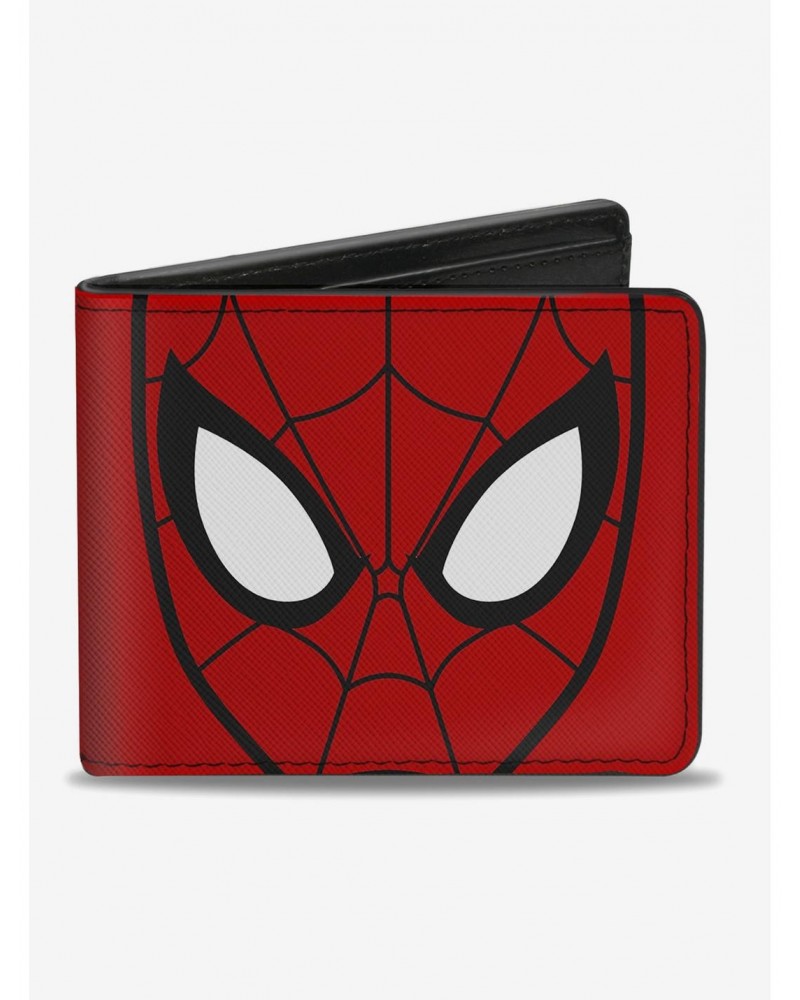 Marvel Spider-Man Face Close Up Spiders Bi-Fold Wallet $9.26 Wallets