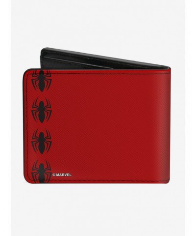 Marvel Spider-Man Face Close Up Spiders Bi-Fold Wallet $9.26 Wallets