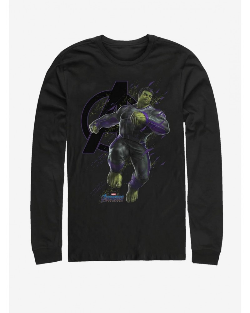 Marvel Avengers: Endgame Hulk Particles Long-Sleeve T-Shirt $10.26 T-Shirts