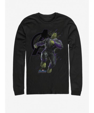 Marvel Avengers: Endgame Hulk Particles Long-Sleeve T-Shirt $10.26 T-Shirts