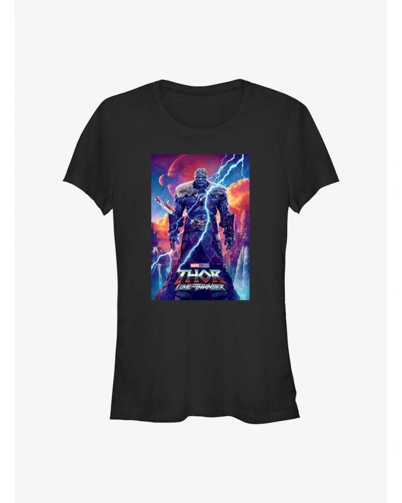 Marvel Thor: Love and Thunder Korg Movie Poster Girls T-Shirt $9.56 T-Shirts