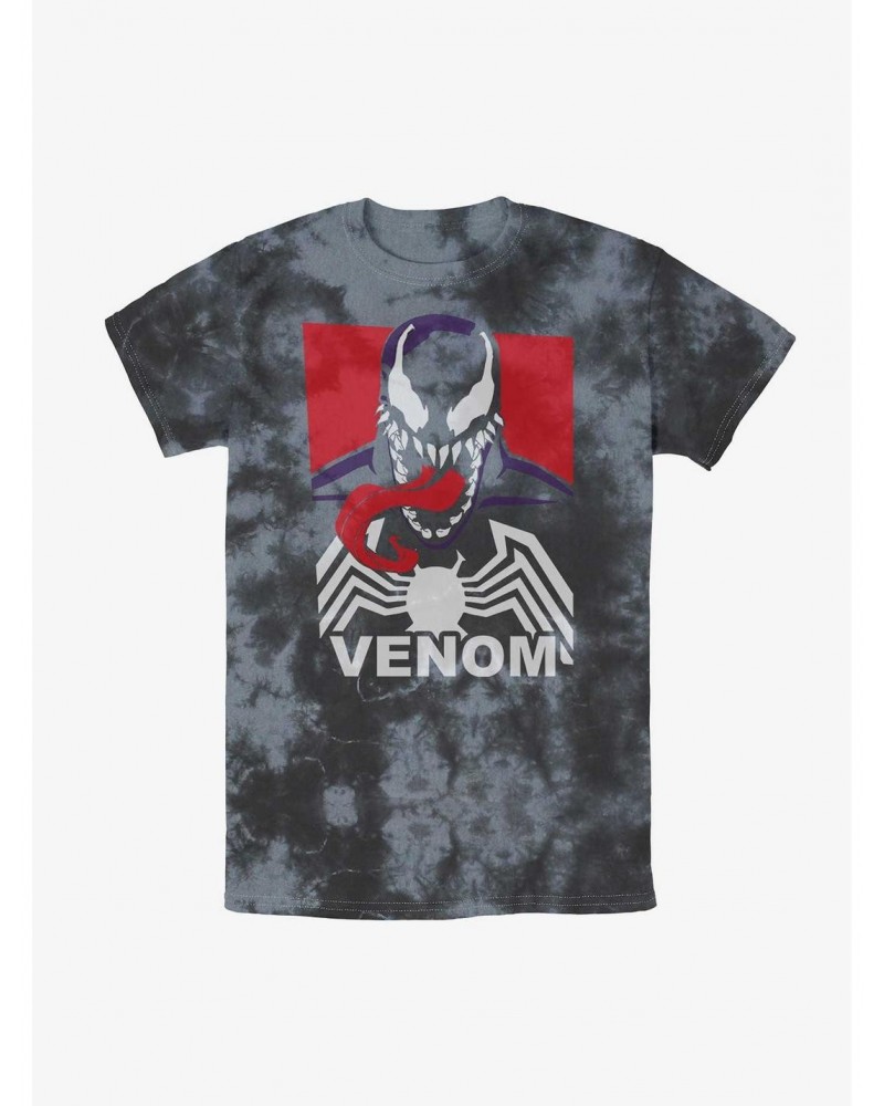 Marvel Venom Venomous Spider Tie-Dye T-Shirt $9.32 T-Shirts