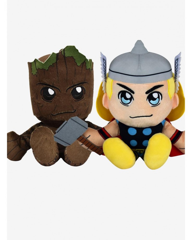 Marvel Guardians of the Galaxy Groot & Thor Bleacher Creatures Plush Bundle $17.96 Plush Bundles