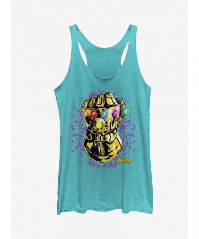 Marvel Avengers: Infinity War Gauntlet Sparkle Girls Tanks $9.95 Tanks