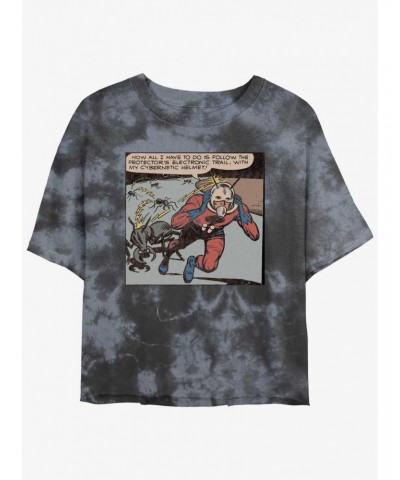 Marvel Ant-Man Comic Panel Tie-Dye Girls Crop T-Shirt $9.94 T-Shirts