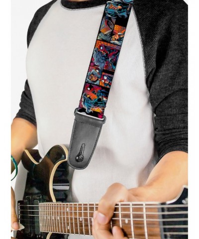 Marvel Spider-Man Black Cat Scene Blocks Guitar Strap $11.95 Guitar Straps