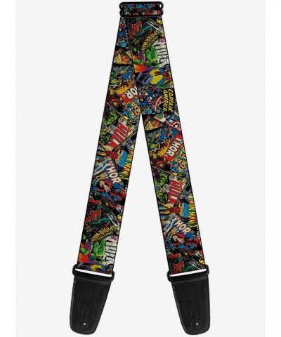 Marvel Avengers Retro Comic Books Stacked Guitar Strap $10.46 Guitar Straps