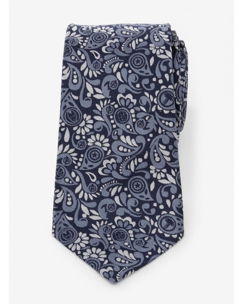 Marvel Avengers Paisley Icons Navy Tie $19.17 Ties