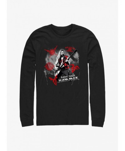 Marvel Thor: Love And Thunder Rock God Long Sleeve T-Shirt $11.84 T-Shirts