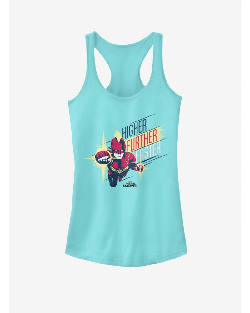 Marvel Captain Marvel Powerful Strike Girls Tank $9.76 Tanks