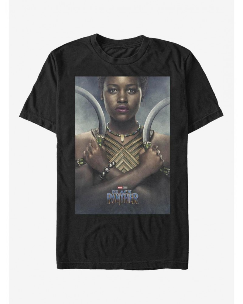 Marvel Black Panther Nakia Poster T-Shirt $9.56 T-Shirts