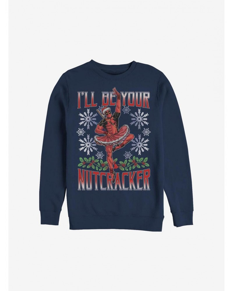 Marvel Deadpool Nutcracker Holiday Sweatshirt $11.22 Sweatshirts