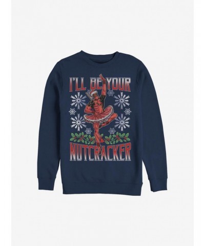 Marvel Deadpool Nutcracker Holiday Sweatshirt $11.22 Sweatshirts