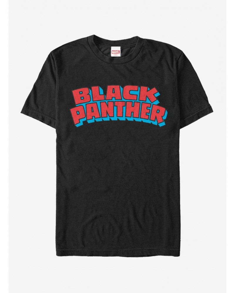 Marvel Black Panther Retro Logo T-Shirt $9.18 T-Shirts