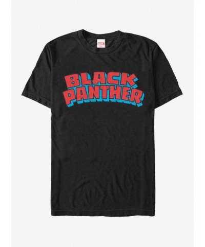 Marvel Black Panther Retro Logo T-Shirt $9.18 T-Shirts