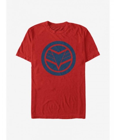 Marvel The Falcon And The Winter Soldier Blue Shield T-Shirt $9.37 T-Shirts