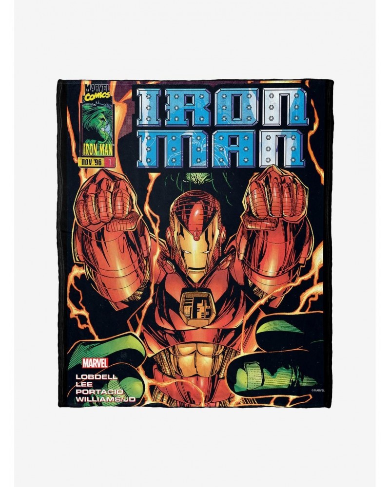 Marvel Iron Man Hands Throw Blanket $25.76 Blankets