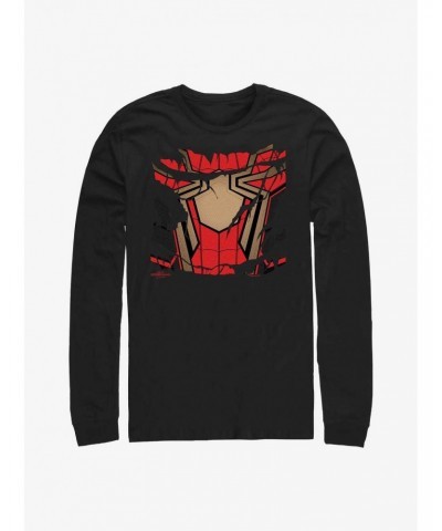 Marvel Spider-Man: No Way Home Ripped Suit Long-Sleeve T-Shirt $10.00 T-Shirts