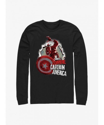 Marvel What If...? Breakthrough Zombie Captain America Long-Sleeve T-Shirt $8.95 T-Shirts