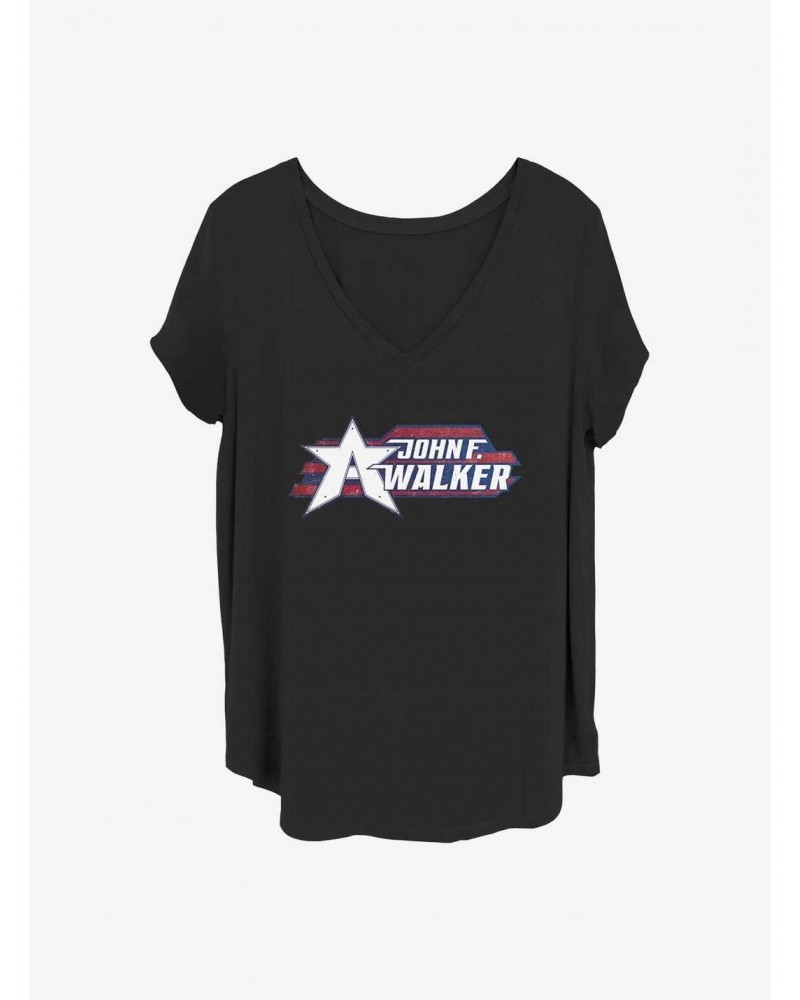 Marvel The Falcon and the Winter Soldier Walker Logo Girls T-Shirt Plus Size $10.64 T-Shirts