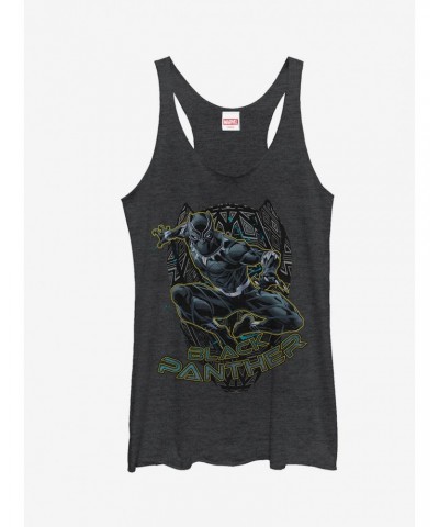 Marvel Black Panther Mask Outline Girls Tanks $7.67 Tanks