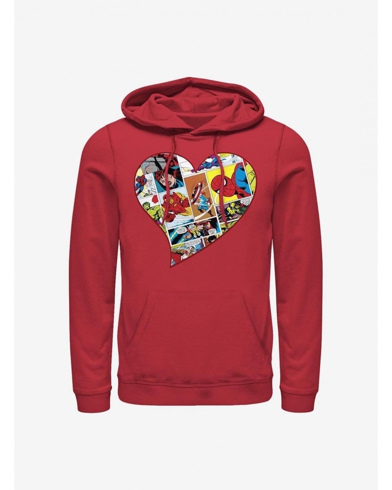 Marvel Avengers Heart Panels Hoodie $13.29 Hoodies