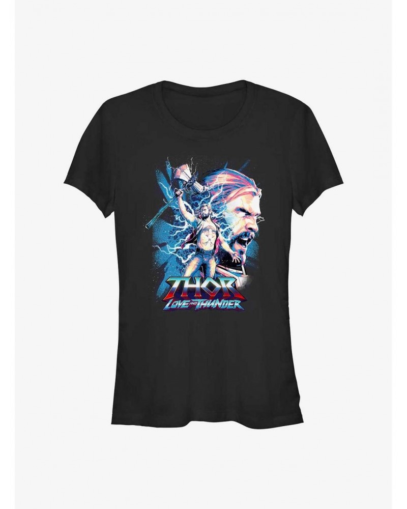 Marvel Thor: Love and Thunder Thor of Asgard Girls T-Shirt $9.36 T-Shirts