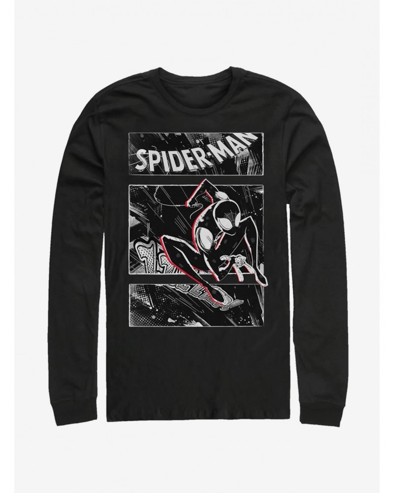 Marvel Spider-Man: Into The Spider-Verse Street Panels Long-Sleeve T-Shirt $11.05 T-Shirts