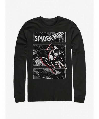 Marvel Spider-Man: Into The Spider-Verse Street Panels Long-Sleeve T-Shirt $11.05 T-Shirts