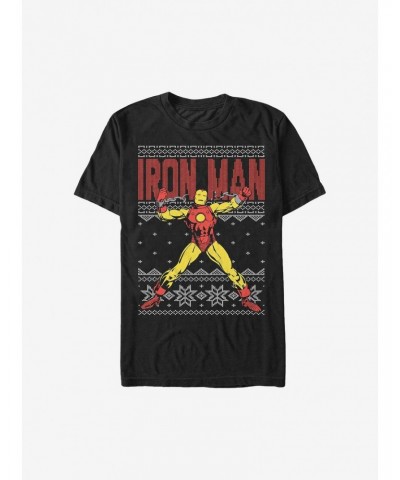 Marvel Iron Man Ugly Christmas Sweater T-Shirt $6.69 T-Shirts